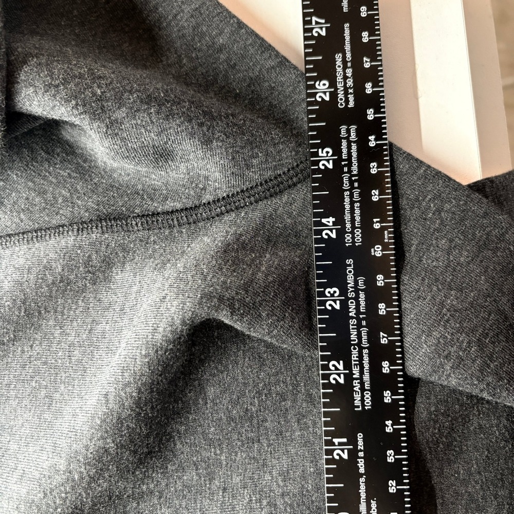 Rhone Men's Black Heather Cotton Blend Heritage Midweight Hooded Robe S/M NWT - Picture 7 of 12